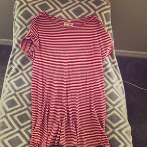 3/$15 Red and white striped dress